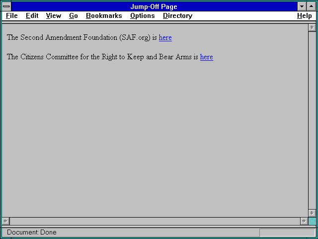 Screenshot of Jump-Off Page