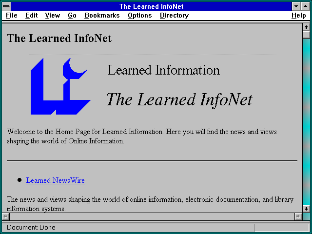 Screenshot of Learned InfoNet, The