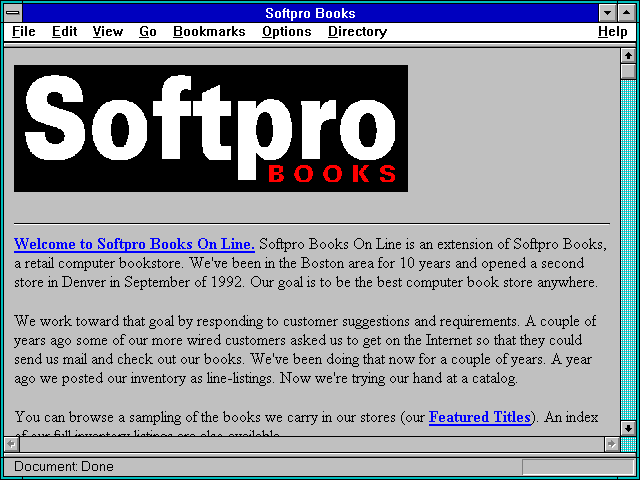 Screenshot of Softpro Books - Denver