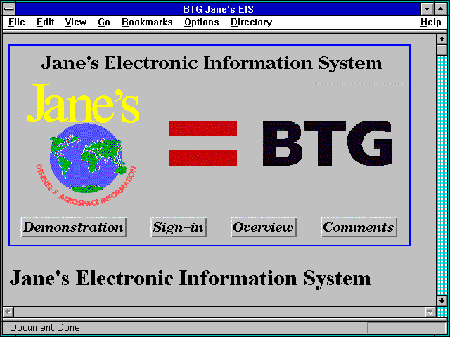 Screenshot of Janes Military Almanac