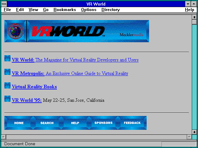Screenshot of VR World