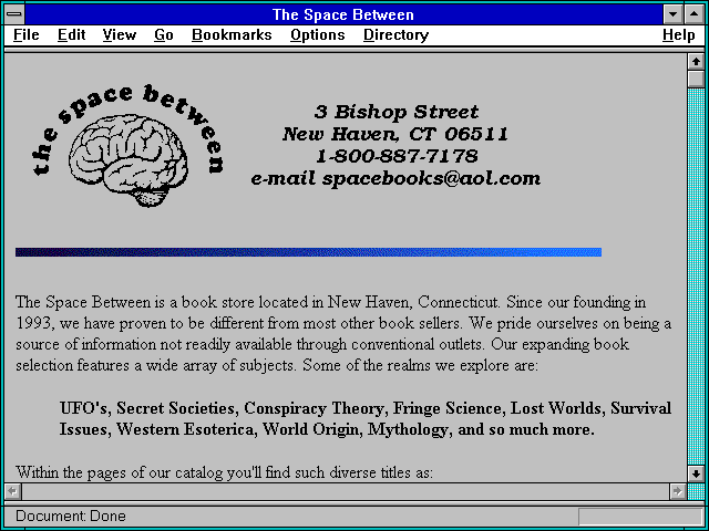 Screenshot of The Space Between