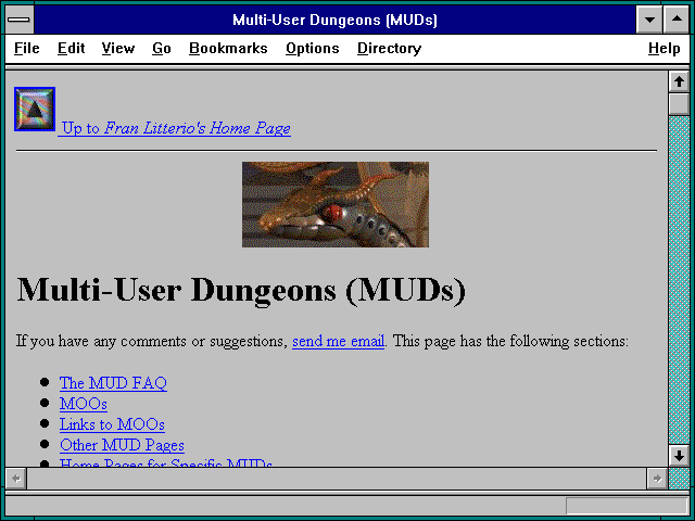 Screenshot of Multi-User Dungeons (MUDs)