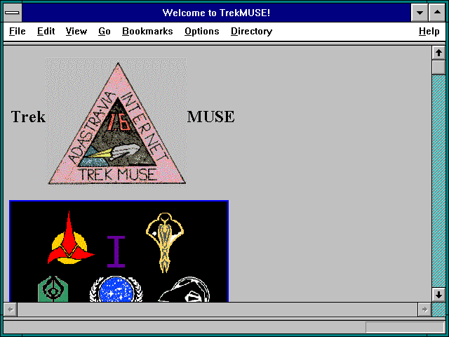 Screenshot of Welcome to TrekMUSE!