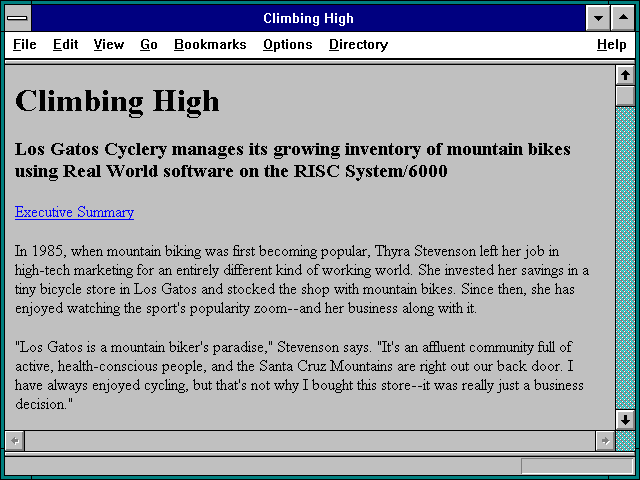 Screenshot of Climbing High