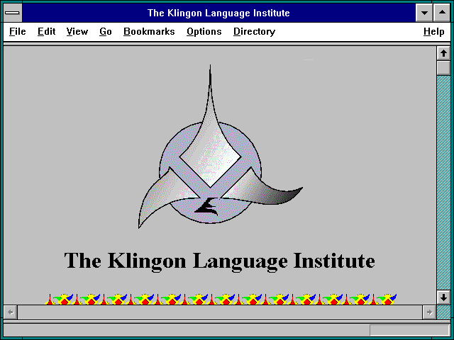 Screenshot of The Sounds of Klingon