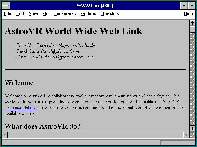Screenshot of WWW Link (#390)