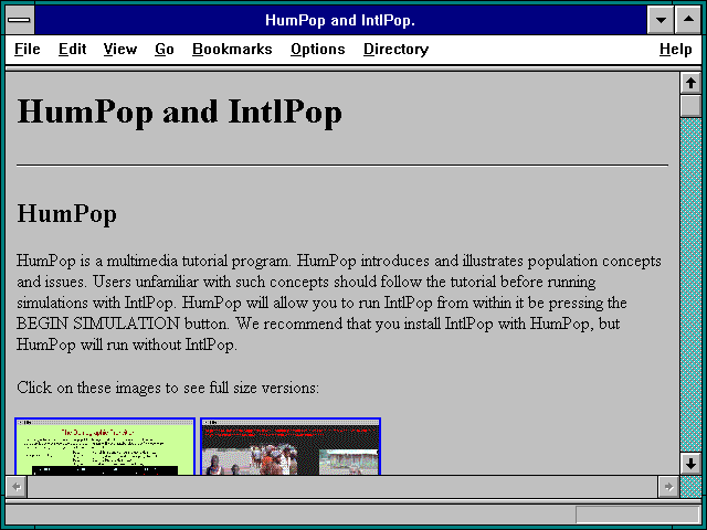 Screenshot of HumPop and IntlPop.