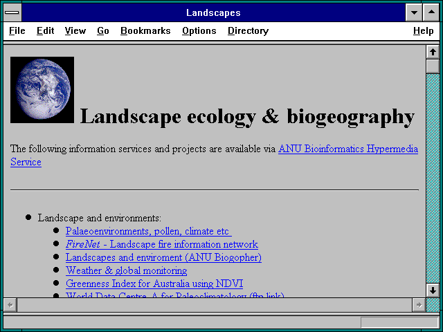 Screenshot of Landscapes
