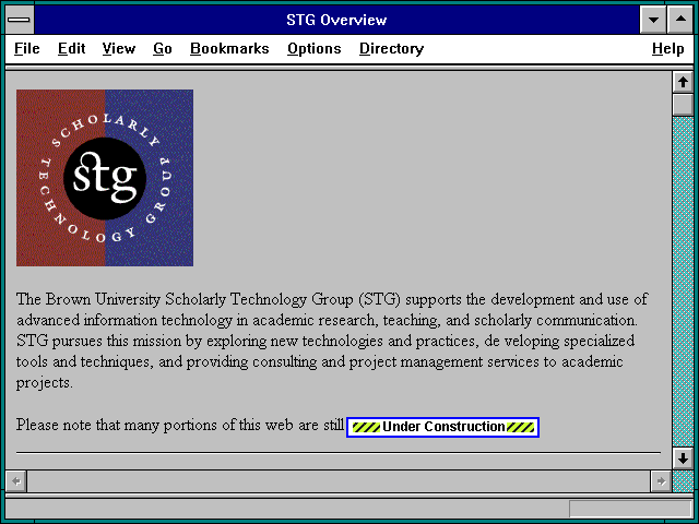 Screenshot of STG Overview