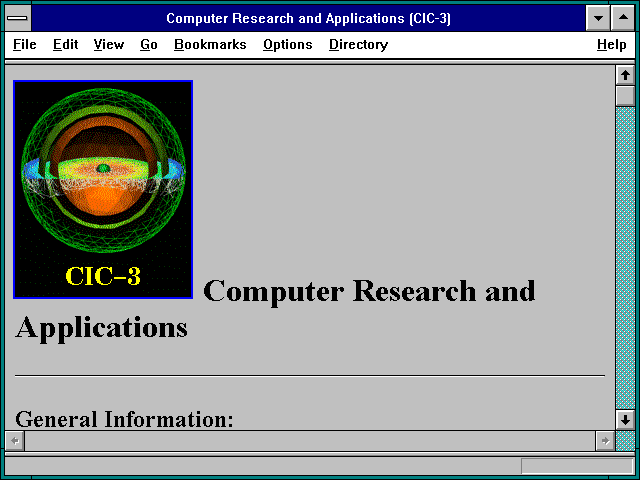 Screenshot of Computer Research and Applications (CIC-3)