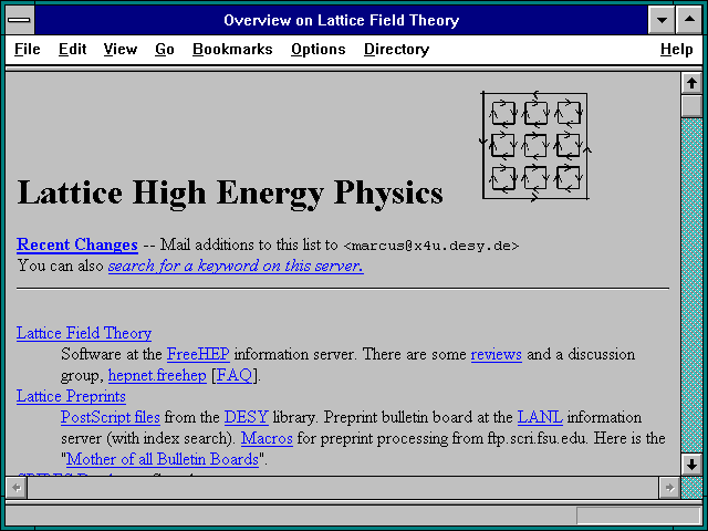 Screenshot of Overview on Lattice Field Theory