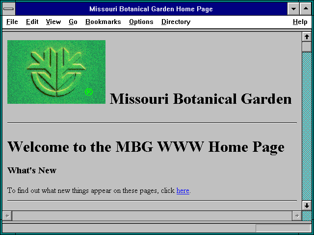 Screenshot of Biodiversity and Ecosystems Network