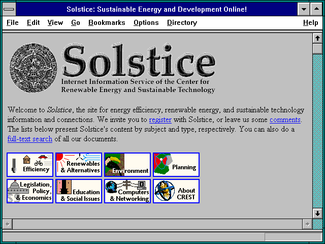 Screenshot of Renewable Energy Education Module