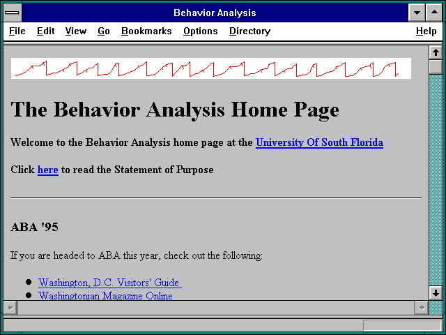 Screenshot of Behavior Analysis