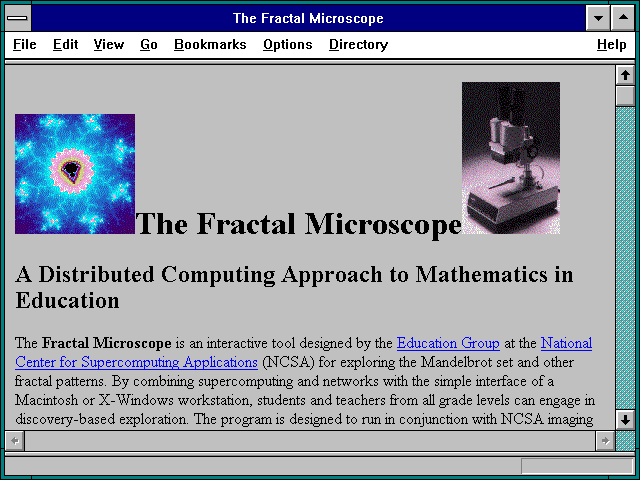 Screenshot of The Fractal Microscope
