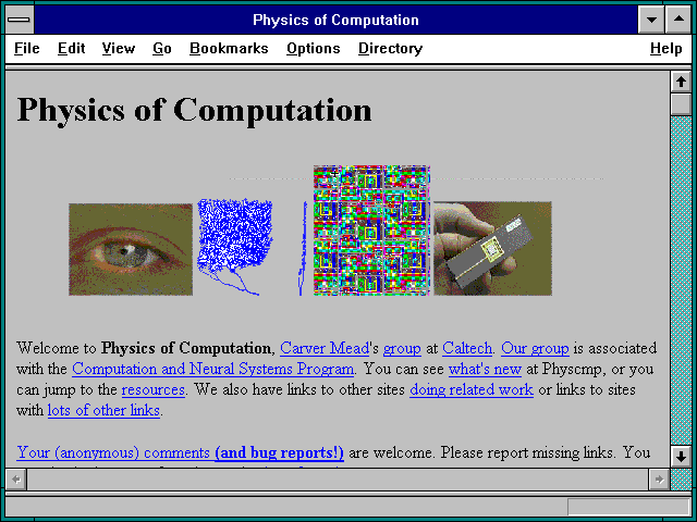 Screenshot of Physics of Computation