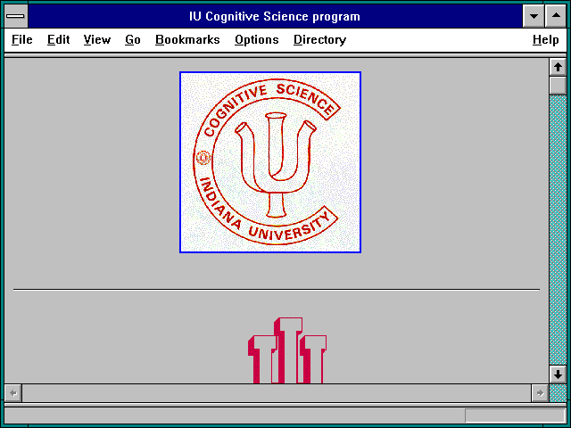 Screenshot of IU Cognitive Science program