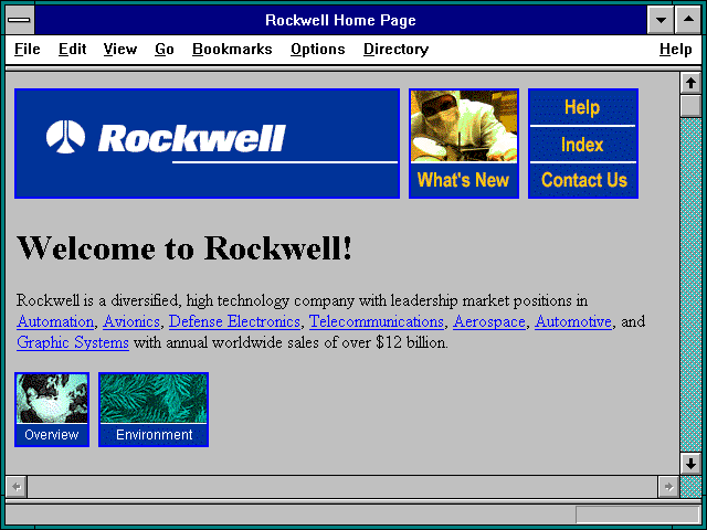 Screenshot of Rockwell International