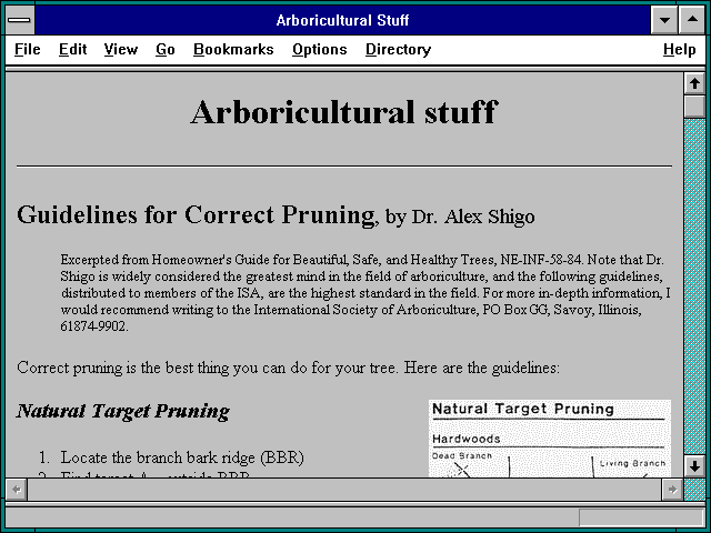 Screenshot of Arboricultural Stuff
