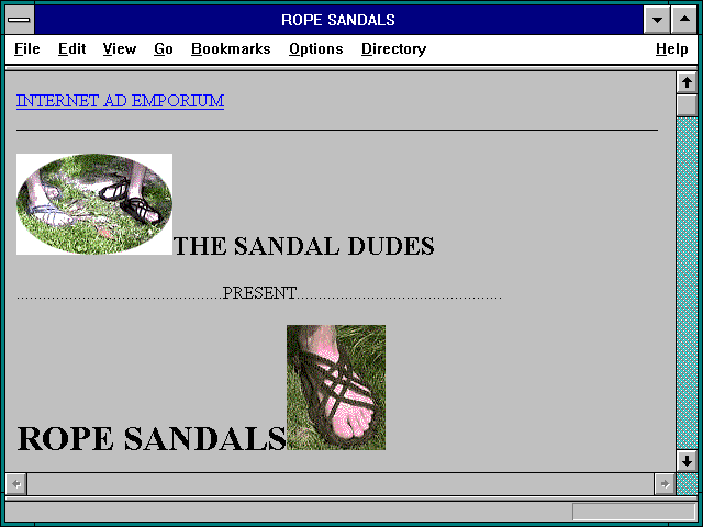 Screenshot of ROPE SANDALS