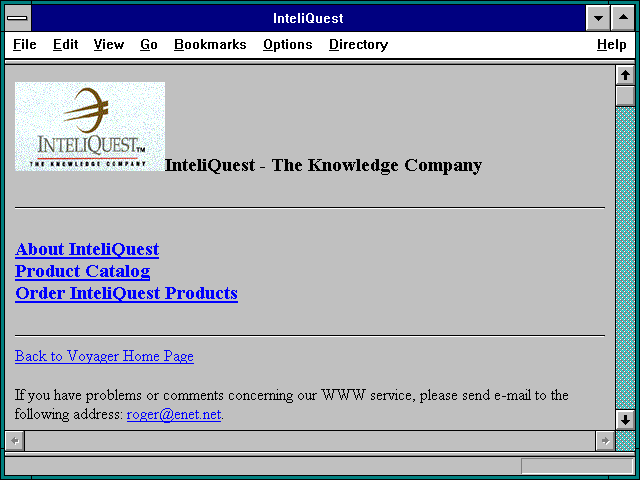 Screenshot of InteliQuest