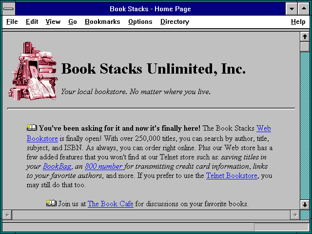 Screenshot of Book Stacks - Cafe