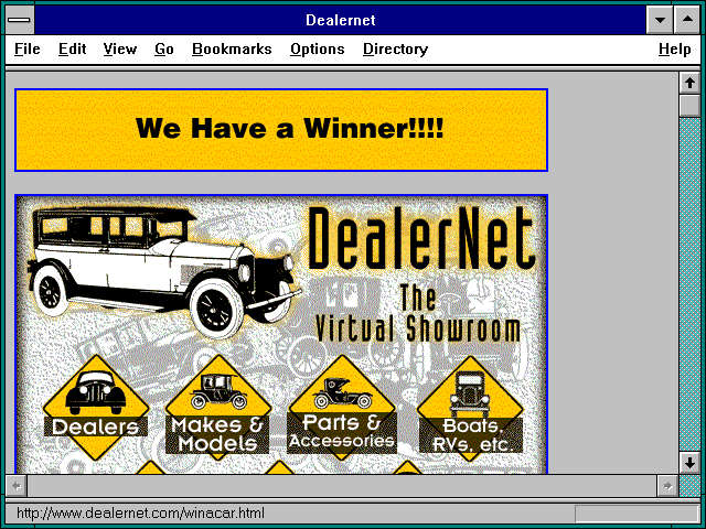 Screenshot of DEALER NET