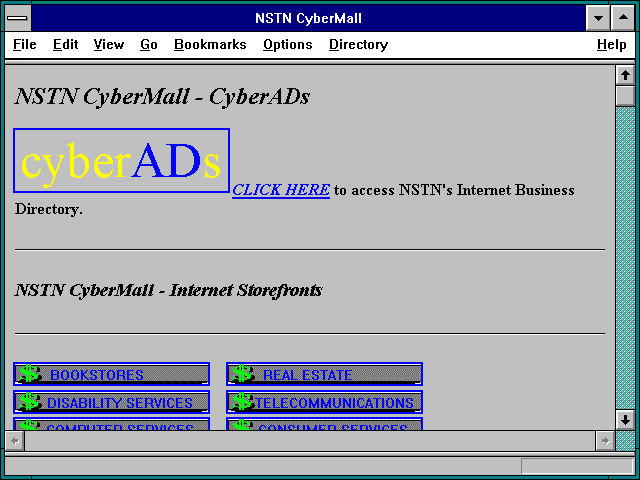 Screenshot of NSTN CyberMall