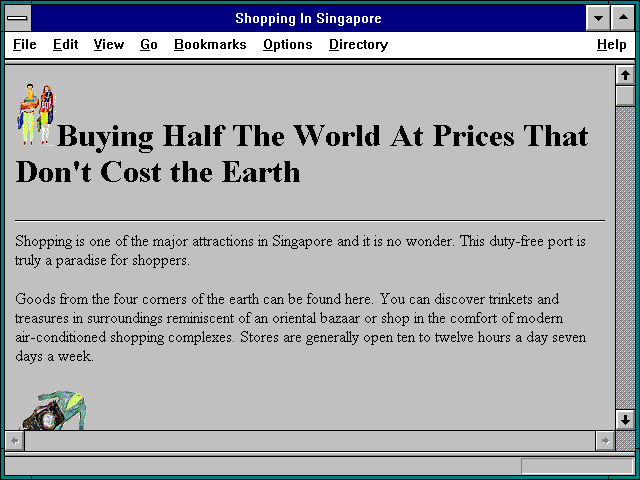 Screenshot of Shopping In Singapore