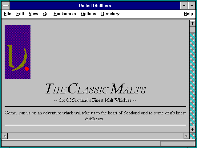 Screenshot of United Distillers