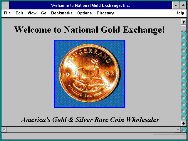 Screenshot of Welcome to National Gold Exchange Inc.