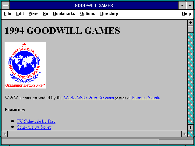 Screenshot of GOODWILL GAMES