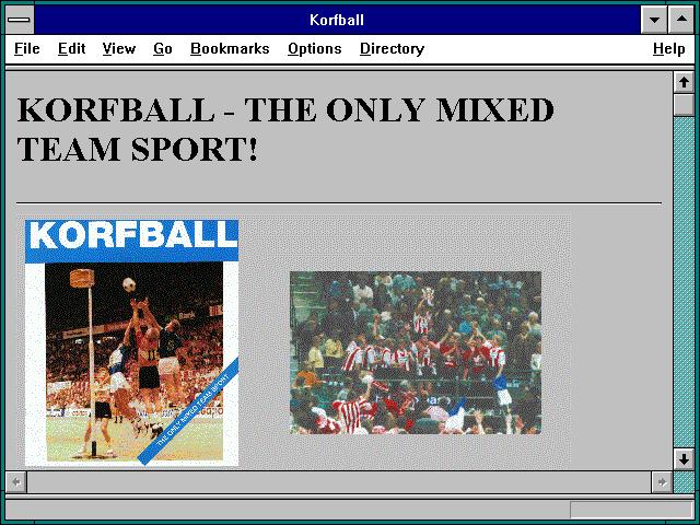 Screenshot of Korfball