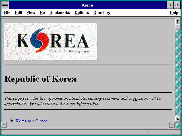 Screenshot of Korea