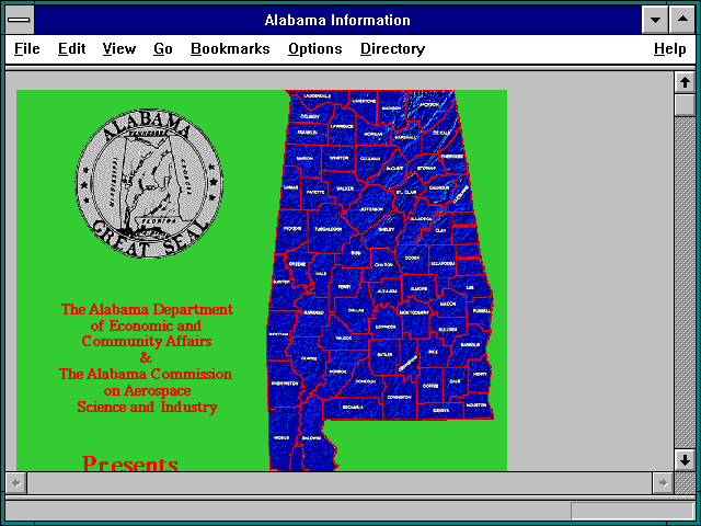 Screenshot of Alabama Information