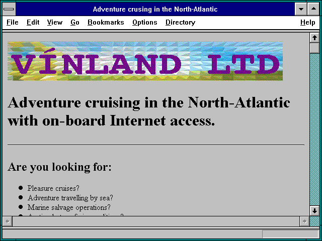 Screenshot of Adventure crusing in the North-Atlantic