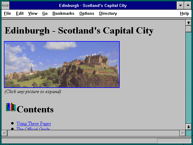 Screenshot of Edinburgh - Scotland's Capital City