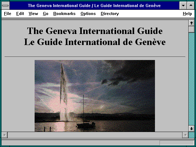 Screenshot of Geneva International Guide