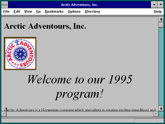 Screenshot of Arctic Adventours Inc.