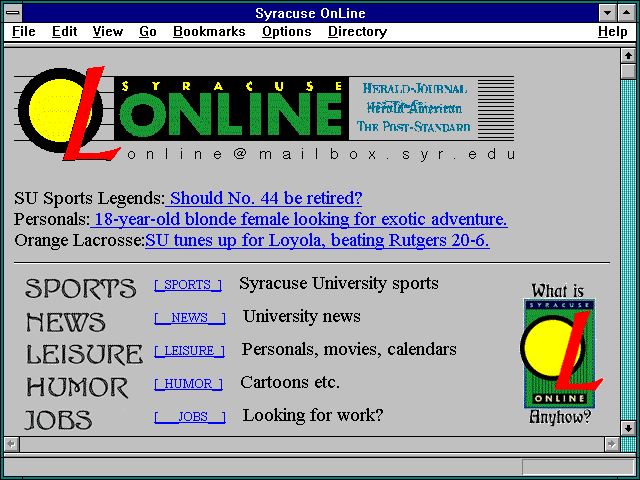 Screenshot of Syracuse Newspapers (New York)
