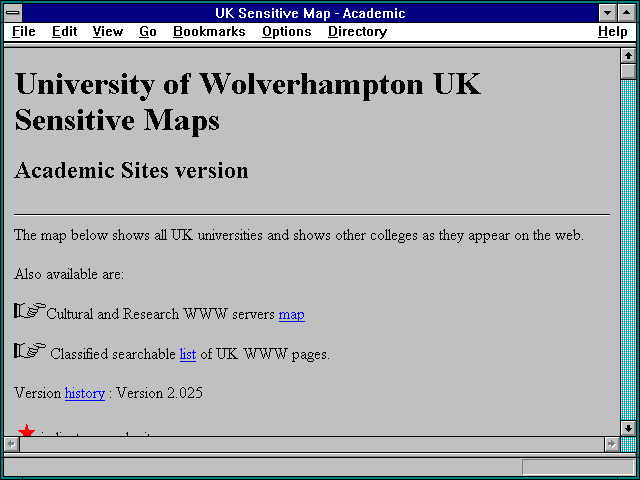 Screenshot of University of Wolverhampton
