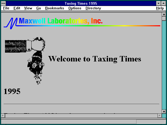 Screenshot of Taxing Times 1995